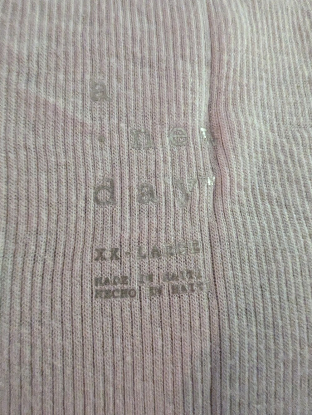 White Women's Ribbed Tank Top - Picture 2 of 3